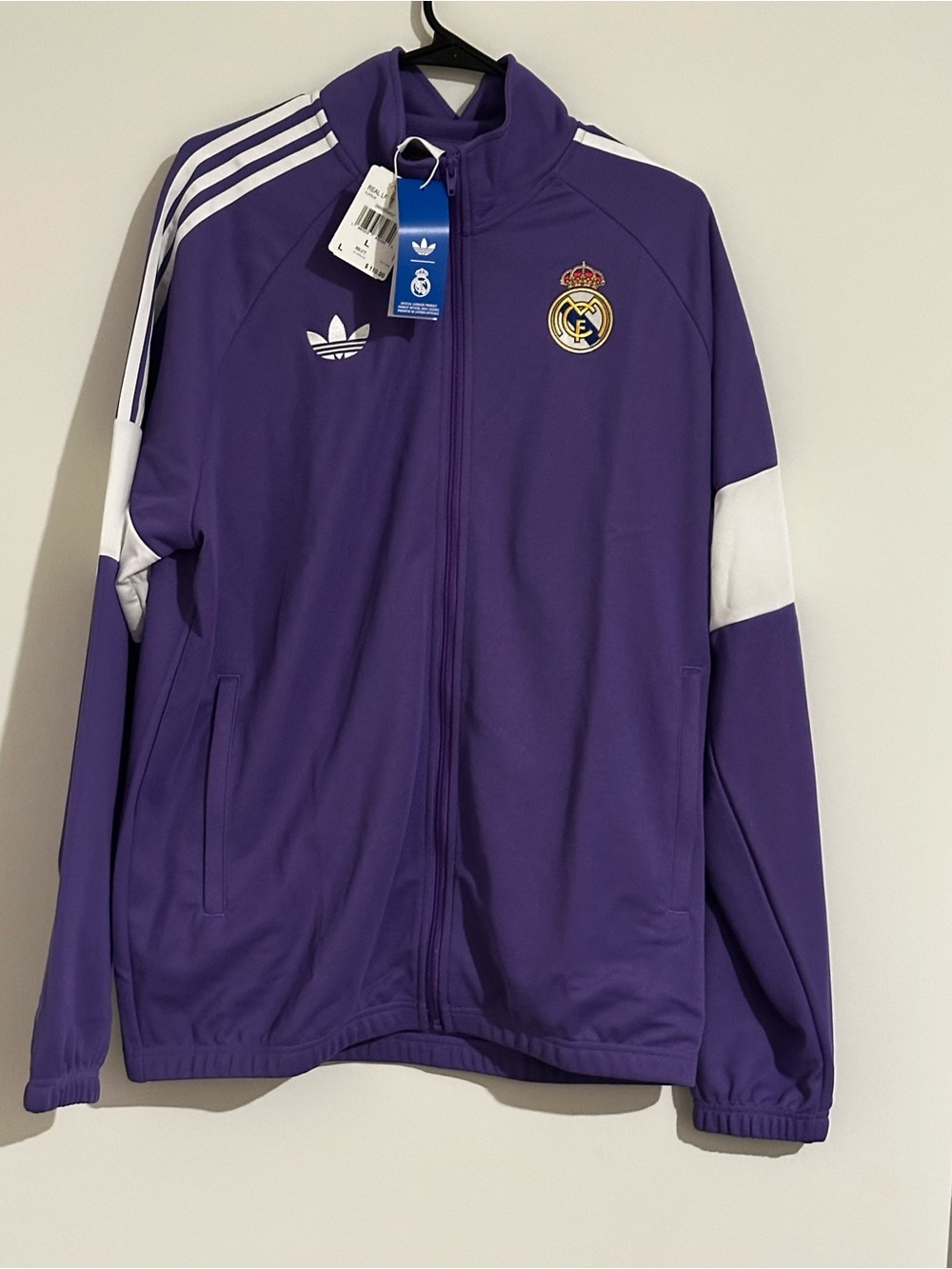 Adidas Real Madrid Purple Track Jacket